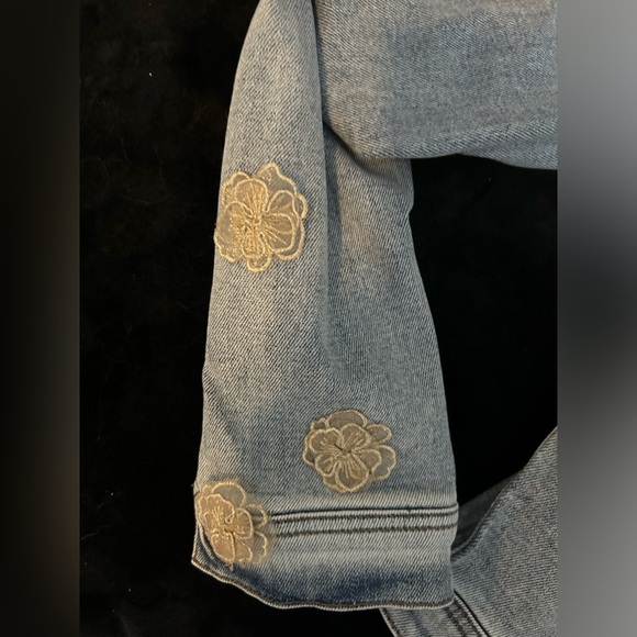 Kensie Jeans Reworked Handmade one of a kind Reconstructed DIY denim Jean jacket - Picture 5 of 9